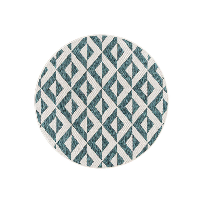 Drucilla Napa Indoor/Outdoor Rug, Round 4'1"