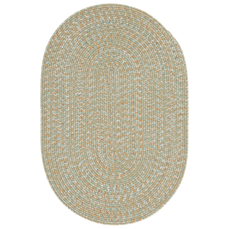 Braided 260 Hand Woven Performance Machine Washable No Pattern Rug, Oval 6' x 8'