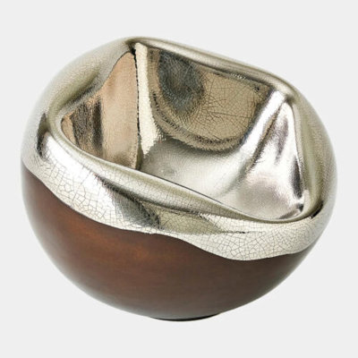 Squished Ceramic / Porcelain Decorative Bowl