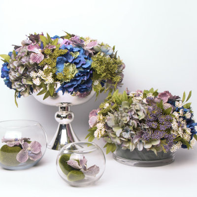 Silk Cloth Arrangement in Vase