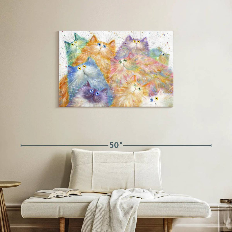 Brampt Feline Nine, 24" H x 36" W