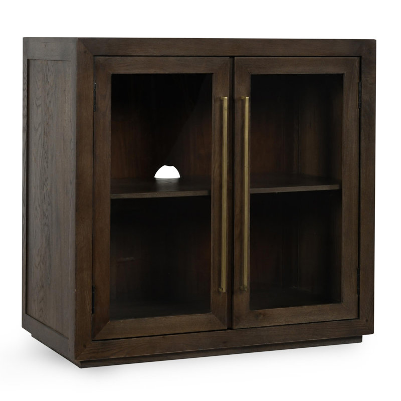 Bradley Oak Wood 2Dr Cabinet Cocoa Brown