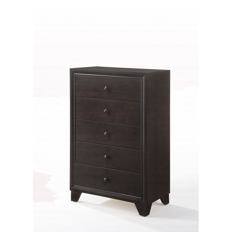 Commode moderne à finition espresso
