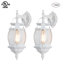 Lanterne murale d'extérieur 1 lumière H 17 po d'inspiration rétro avec design résistant aux intempéries-2115225681