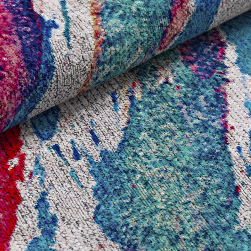 Aarit Rectangle Abstract Area Rug, Rectangle 120 x 170cm