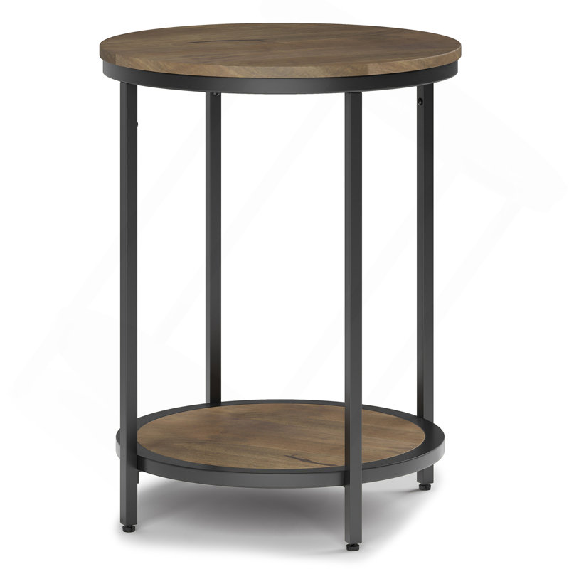 Table d'appoint ronde - gris chaud