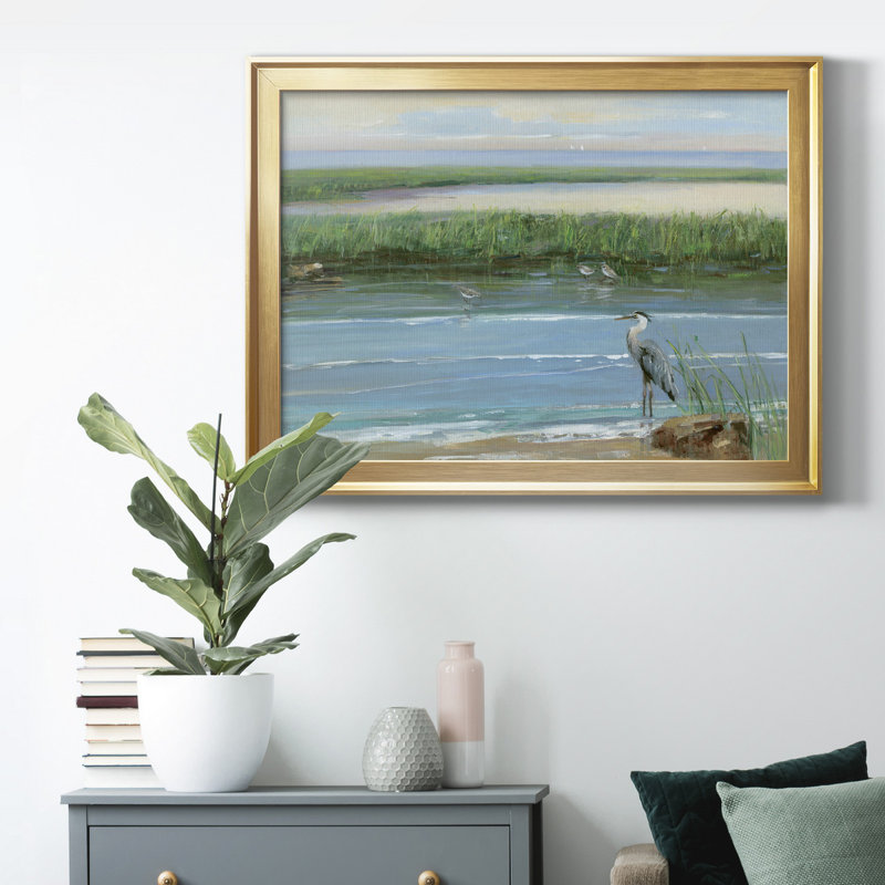 Peace and Calm II - peinture sur toile encadrée, Or, H 30,5 po x l 42,5 po x P 1,5 po