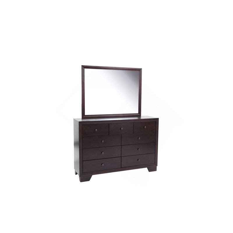 Mobilier de chambre à coucher à 9 tiroirs de style moderne avec commode 1 pièce