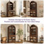 Grande armoire à vin 70 po avec crochets, porte-bouteilles et porte-verres-347778500-347778520