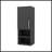 Black Wengue 2-Shelf Medicine Cabinet