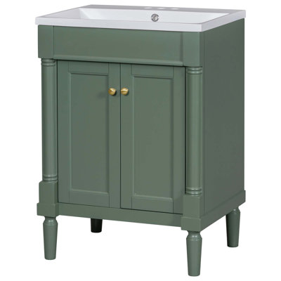Bathroom Vanity with Sink, Bathroom Storage Cabinet, Single Sink Bathroom Vanity, Storage Shelves