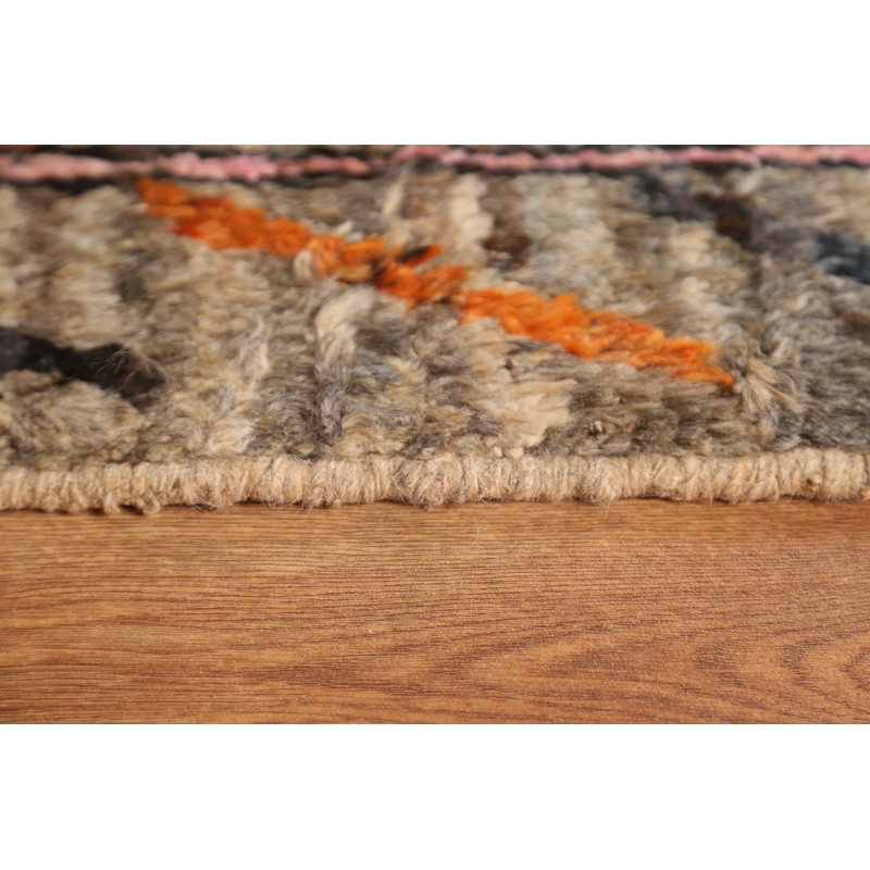 Tapis tribal marocain oriental noué à la main 7 x 10