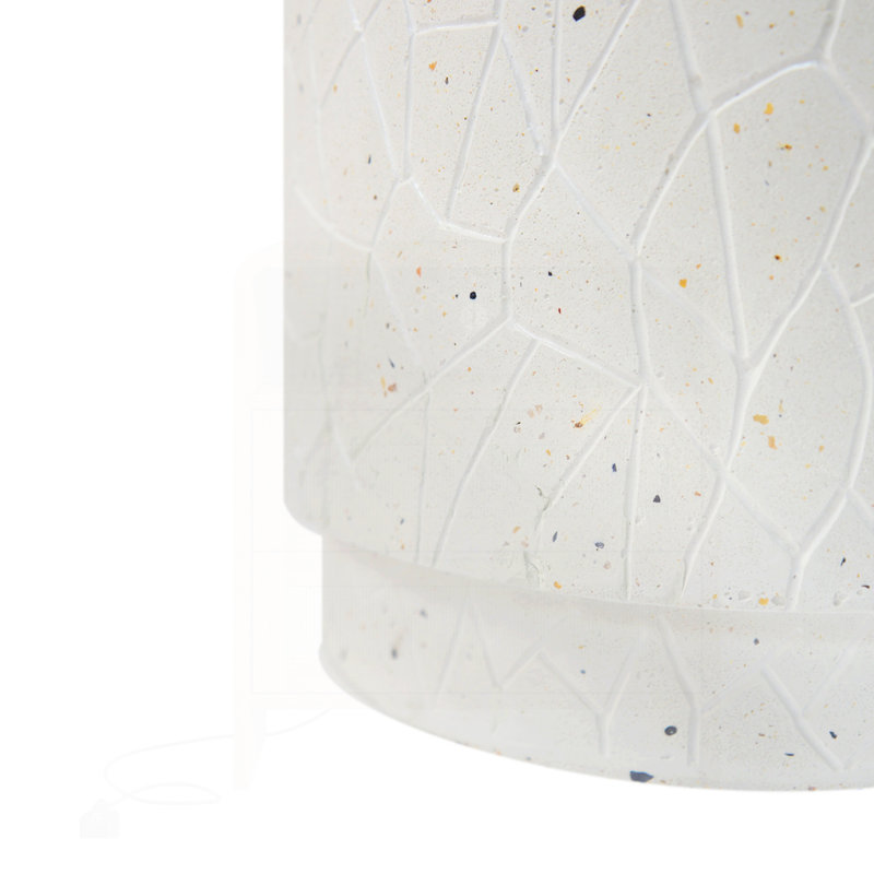 Outdoor Terrazzo Concrete Drum End Table