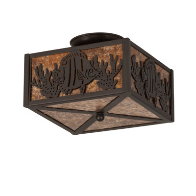 Rustic Lodge 2 - Light Semi Flush Mount