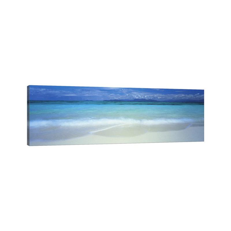 Clouds Over An Ocean, Great Barrier Reef, Queensland, Australia by Panoramic Images - Wrapped Canvas Panoramic Print