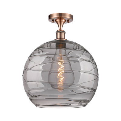 Plafonnier semi-encastré 1 lumière