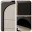 Armoire d'appoint moderne en bois manufacturé noir
