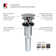 Universal Pop-Up Bathroom Sink Drain with Overflow