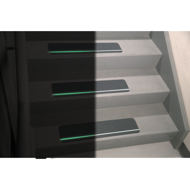 Tapis d'escalier Campeon, Noir / blanc