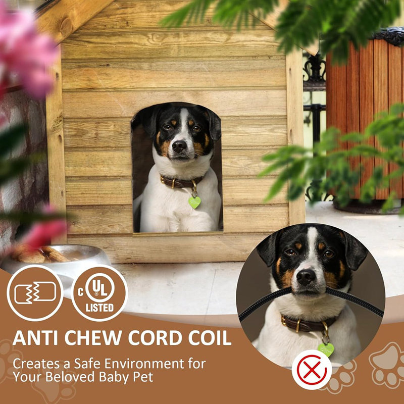 Chauffe-niche pour chien avec chauffage rapide PTC 3 ...