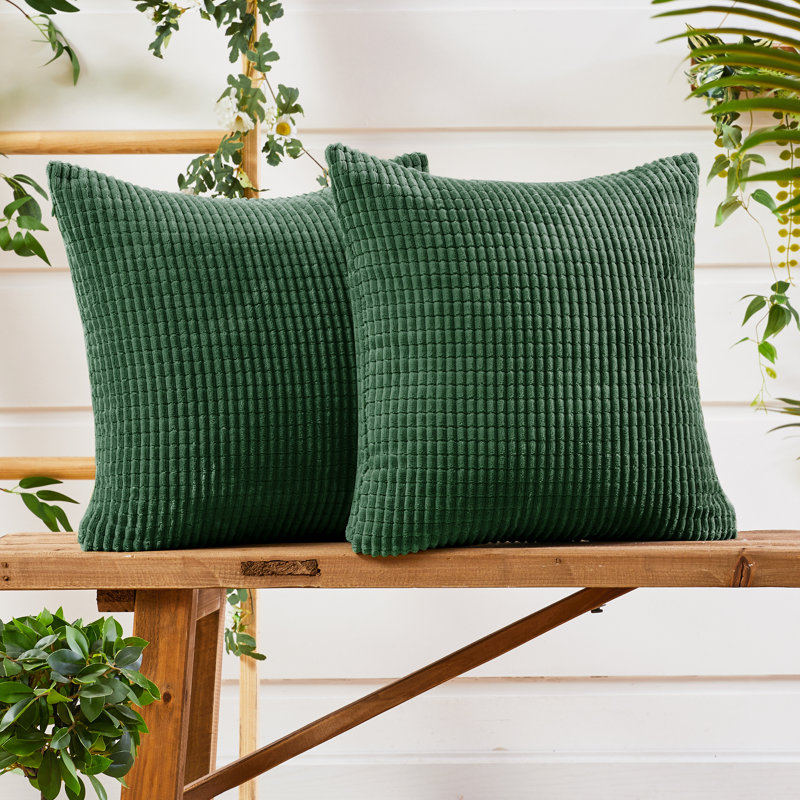 Kenley Citronella Square Cushion Cover, 56cm H x 56cm W x 1cm D, Aubergine
