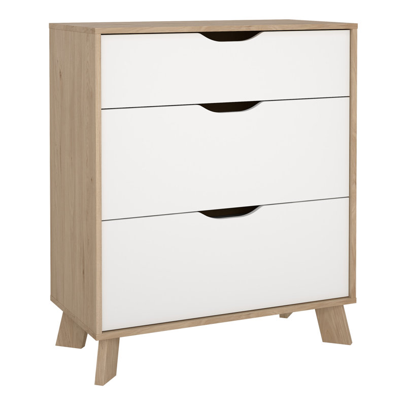 Ralfi 78.7cm W 3 - Drawer Chest of Drawers