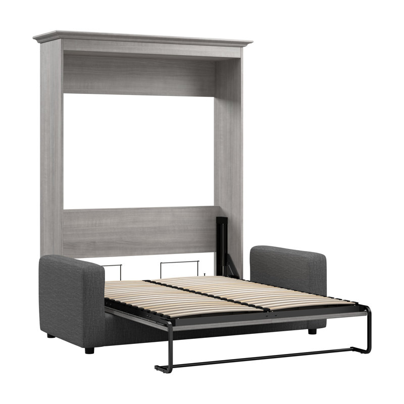 Lit escamotable Alvaretta, Grand, Gris platine