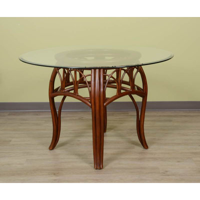 Chanavia Round Glass Top Dining Table