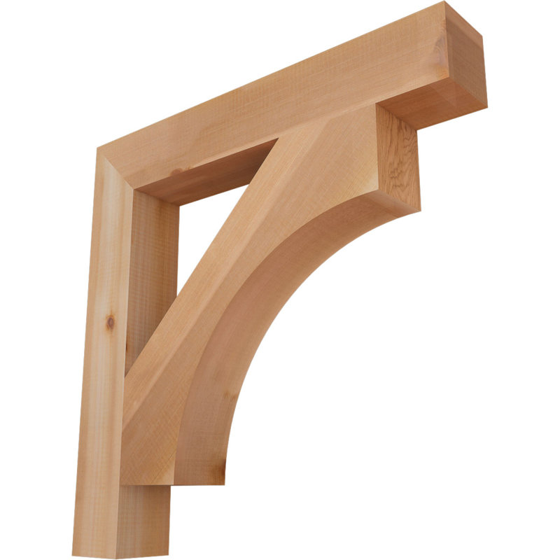 Support Westlake Block, Cèdre rouge de l'Ouest (lisse), H 26 po x l 3,5 po x P 26 po
