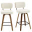 Swivel Bar Stools & Counter Stools Walnut Bentwood & Faux Leather-1487600009-1498450226