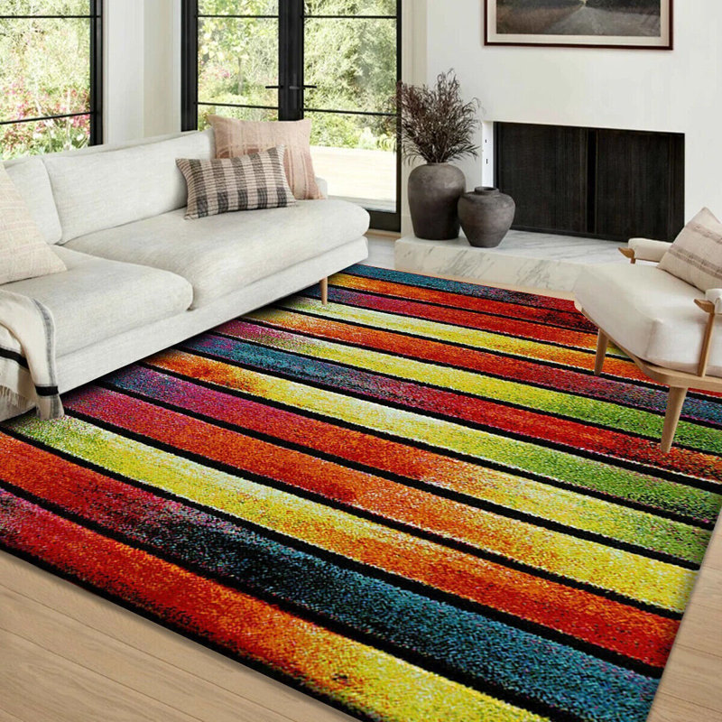 Alveretta Striped Area Rug, Rectangle 200 x 290cm