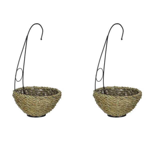 House of Silk Flowers Metal Indoor Hanging Planter | Wayfair