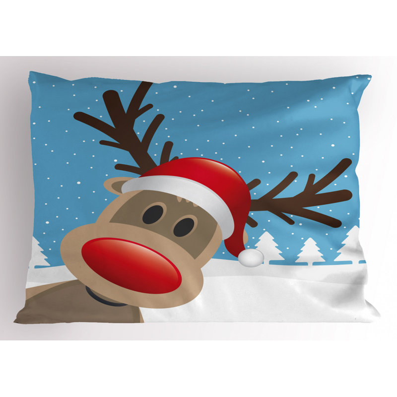 Deer Polyester Sham Set, Twin