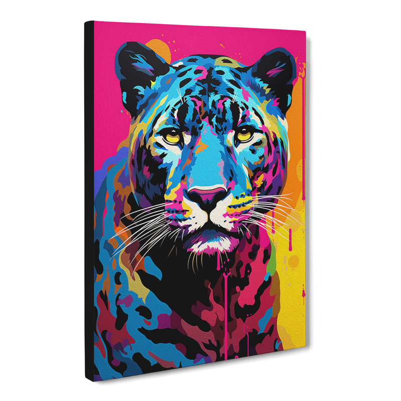 Panther Pop - Wrapped Canvas, 76cm H x 50cm W x 3cm D