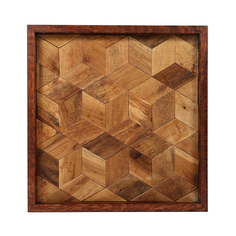 Rustic Hexagon Abstract Metal Wall Decor, 18" x 18"