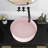 Ceramic Bathroom Sink - Pink Vessel Artistic Basin, 15.72In X 4.57In, Ceramic, Simple To Keep Of Stains Art 15.7X15.7X4.7 In, Stain- Easy Maintenance-578786413