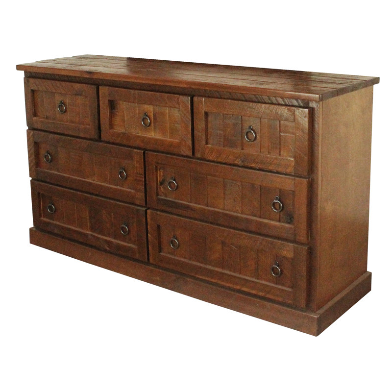 Commode 7 tiroirs Brigitzer, Havane doré