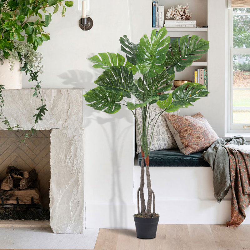 Camonte 120cm Lifelike Plant: No Care & Fade-Free Decor