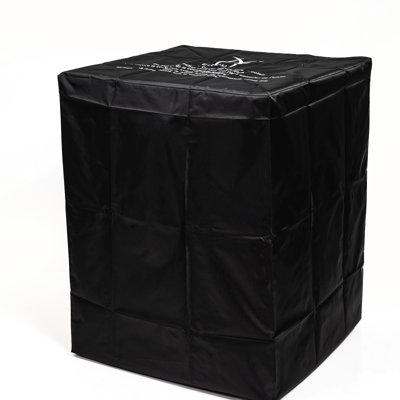 Garden Fire Pit With Windshield, Pe , Stainless Steel Burner, Rain Cover Outdoor Heating Pit, Glass Wind Guard, , Burner & Tabletop