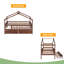 Lit simple en bois avec deux tiroirs-1579916030