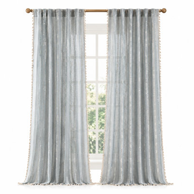 Rideaux à rayures Boho