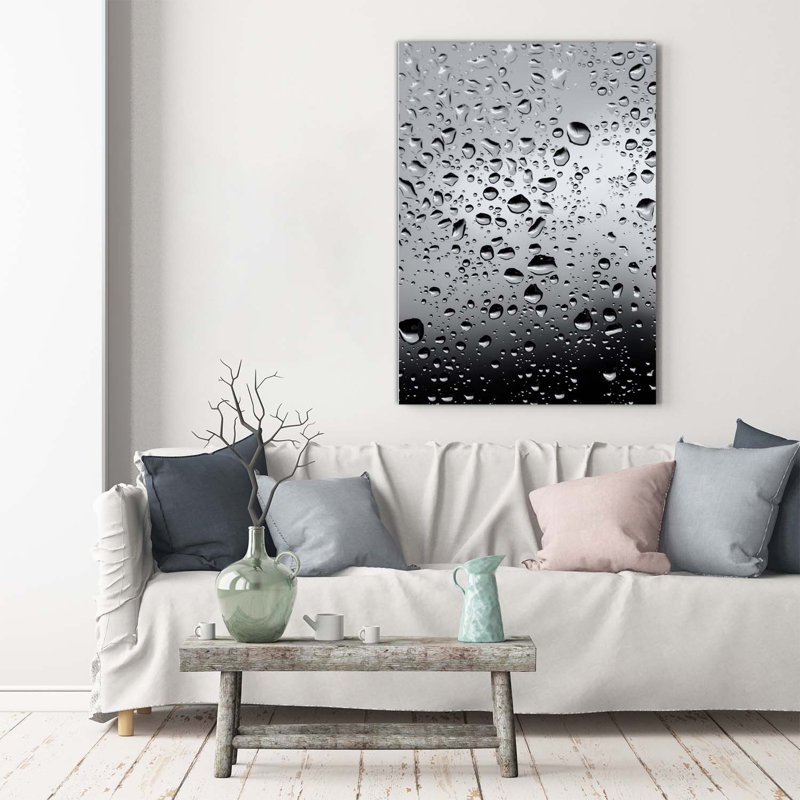 Drops Of Water - Wrapped Canvas Print