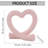 Modern Love Line Tabletop Ornament Pink