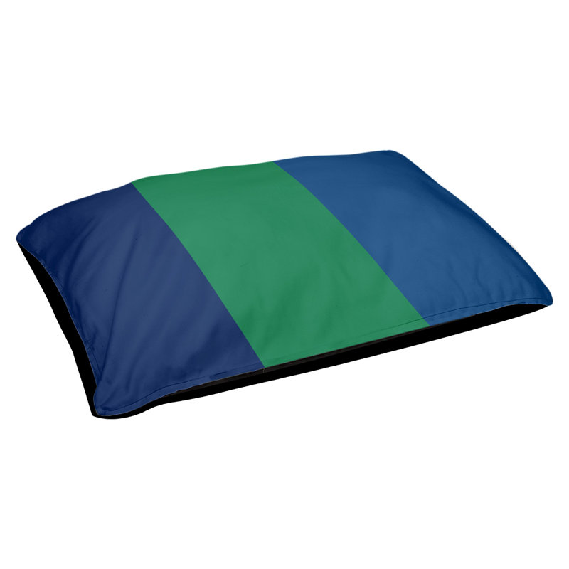 Coussin Designer, Grand (L 40 po x l 50 po), Bleu / vert / bleu foncé