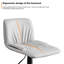 Lawnmont Swivel Upholstered Adjustable Height Counter Stool with Metal Frame-1398600642