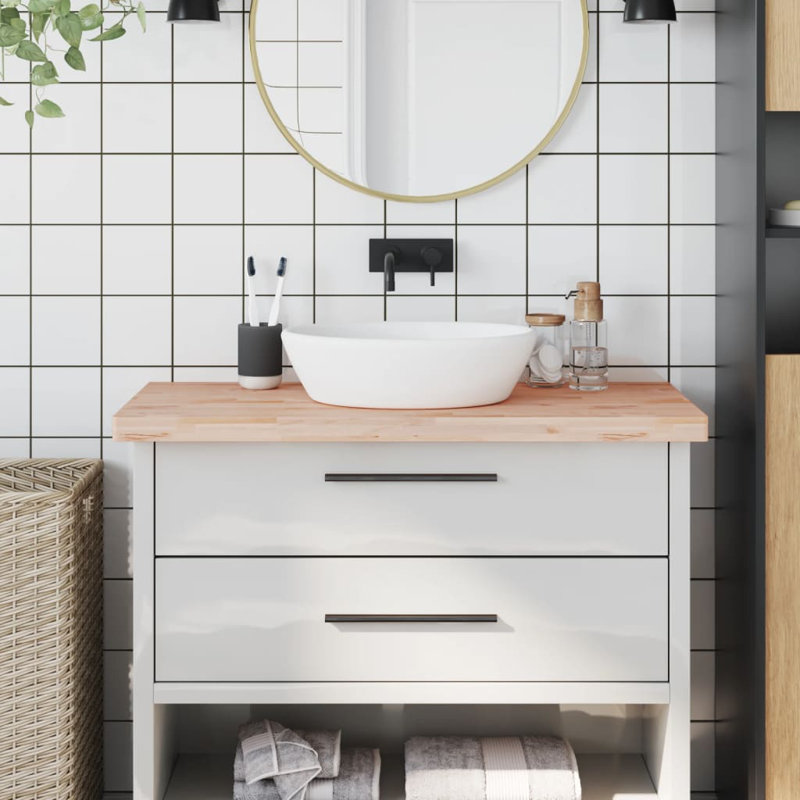 Correen 100cm Solid Wood Bathroom Vanity Top