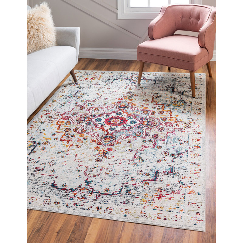 Enderson Ikat Indoor Rug, Rectangle 5' x 8'