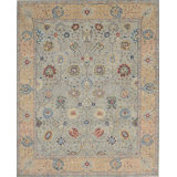 Transitional One-of-a-Kind Rectangle 7'10" X 10'4" Hand Knotted Area Rug