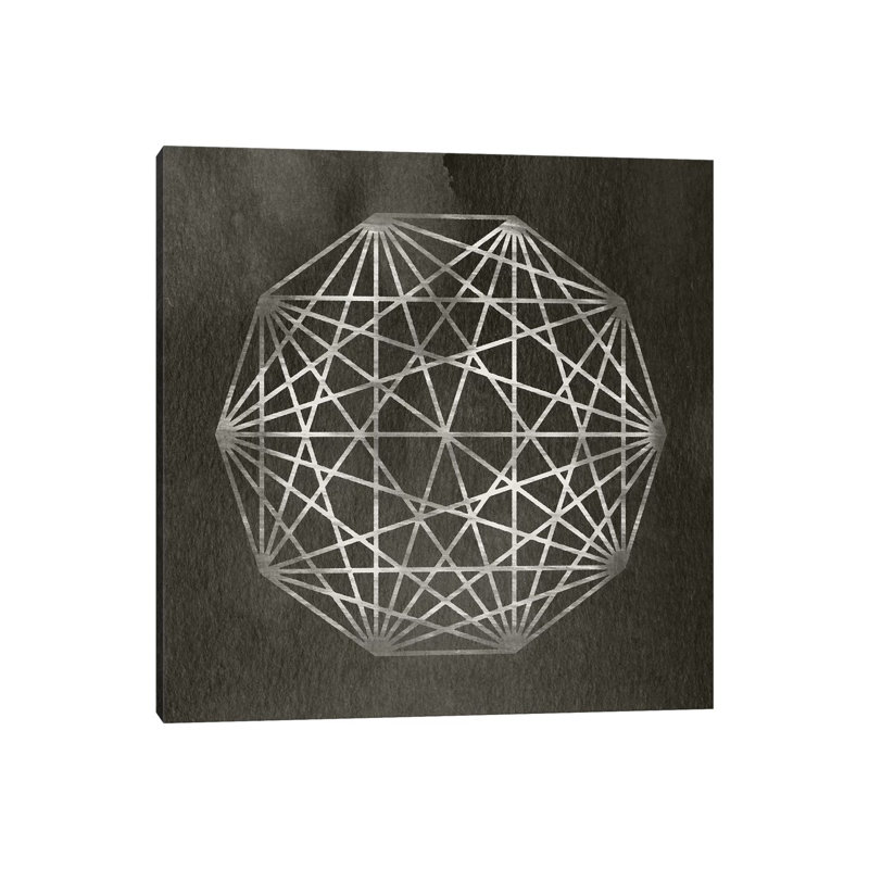 Modren Abstracts - Geometric Sphere 1 Piece Wrapped Canvas Painting, 93.98 cm H x 93.98 cm W x 3.175 cm D
