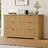 Alanson 53.1" W 6-Drawer Double Dresser, Fluted Wooden Chest Of Drawers With Metal Handle-678545290
